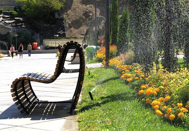 The gardens in Rike Park. Photo courtesy of Tbilisi Government.
