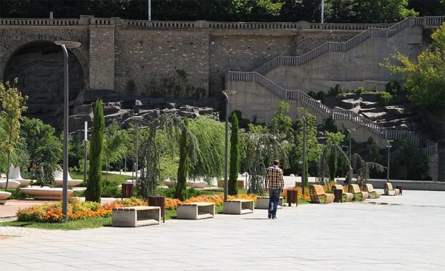 Gardens in Rike Park. Photo courtesy of Tbilisi Government