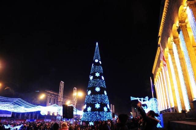 Christmas Fireworks in Tbilisi