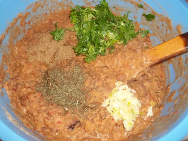 Adding Herbs Spices and Garlic - Copy