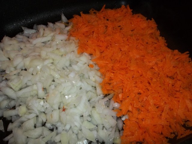Frying Carrots and Onions