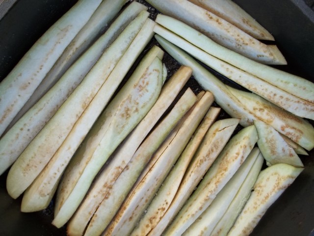 Frying Eggplant