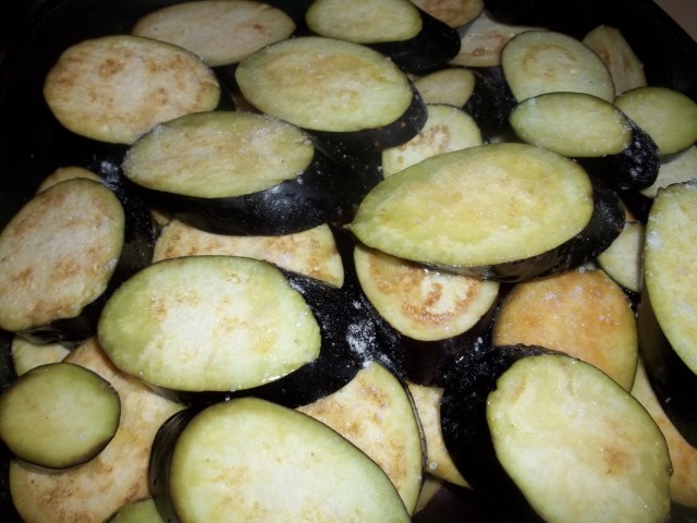 Frying Eggplant
