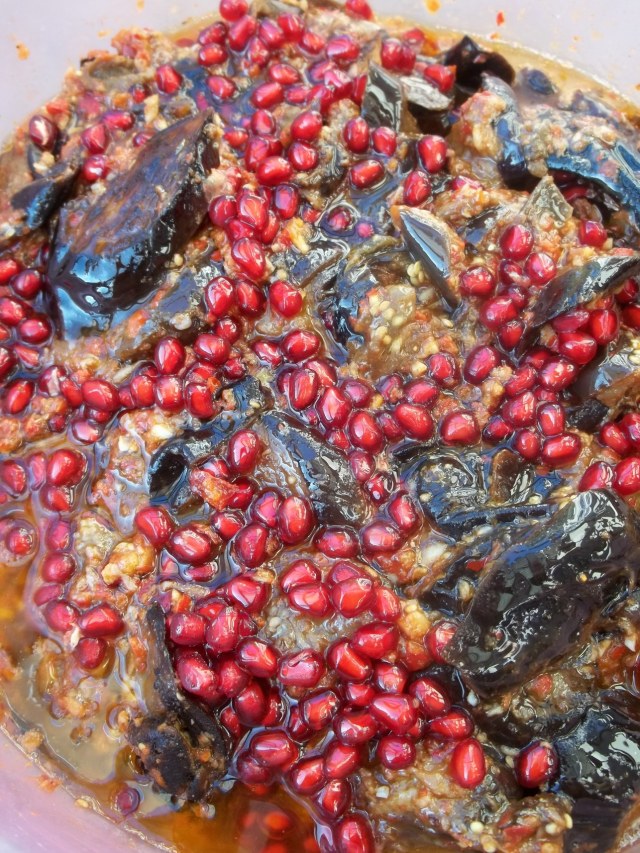 Marinated Eggplant with Pomegranate