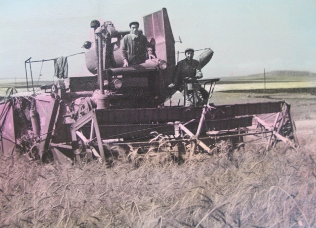 A Combine Harvestor in 1950's Georgia
