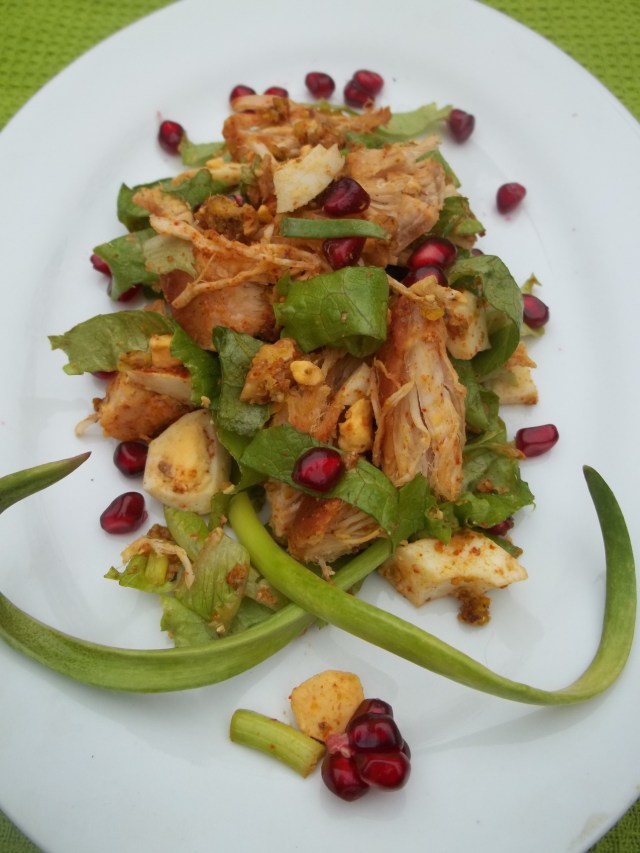 Chicken Salad with Walnuts ready for serving - Copy