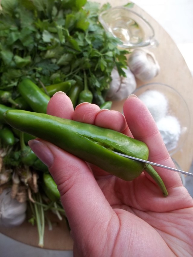 Cutting Hot Peppers - Copy