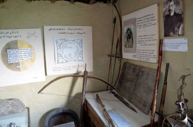 Display of Weapons in the Tusheti Ethnography Museum of Keselo