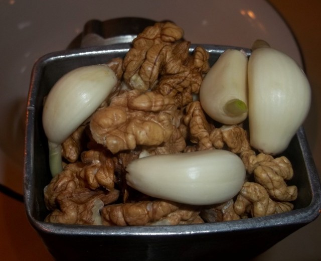 Grinding Walnuts and Garlic - Copy