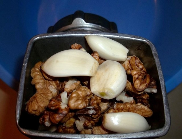 Grinding Walnuts and Garlic - Copy