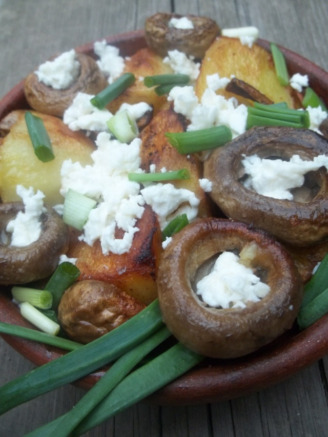 Ojakhuri with Mushrooms and Cheese ready for Serving - Copy