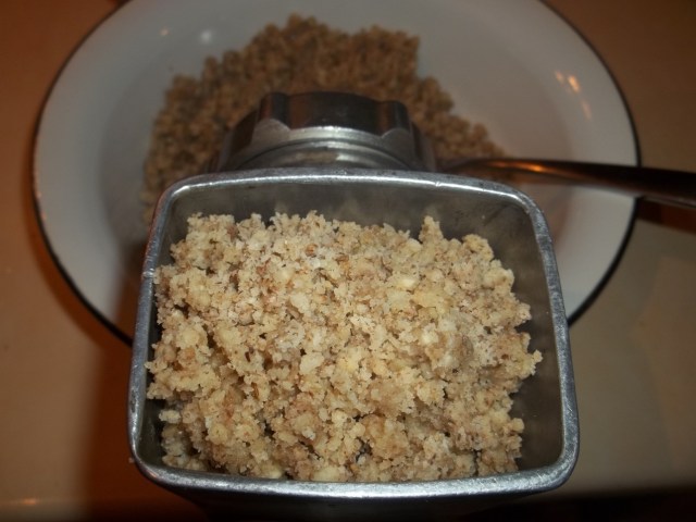 re-grinding walnuts and garlic - Copy