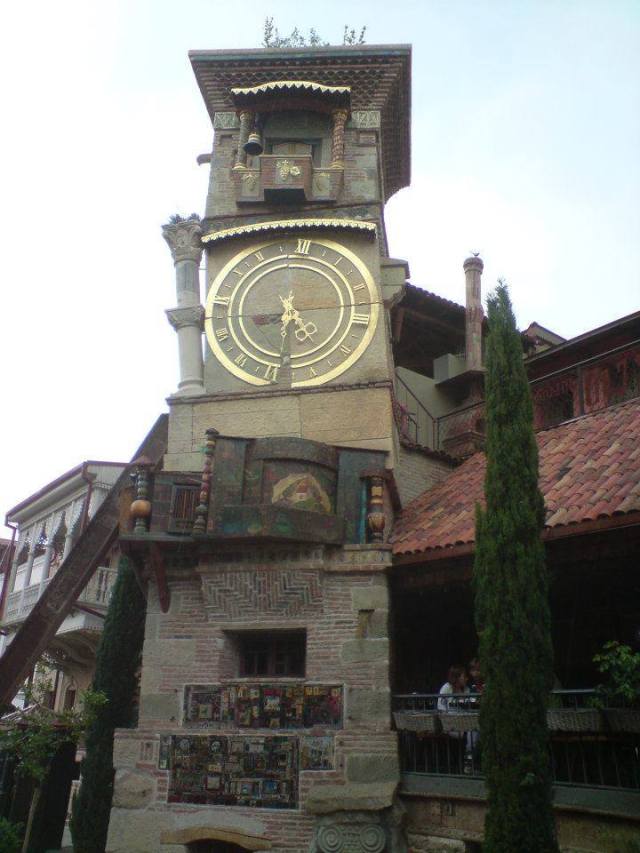 Leaning Clock Tower in Tbilisi