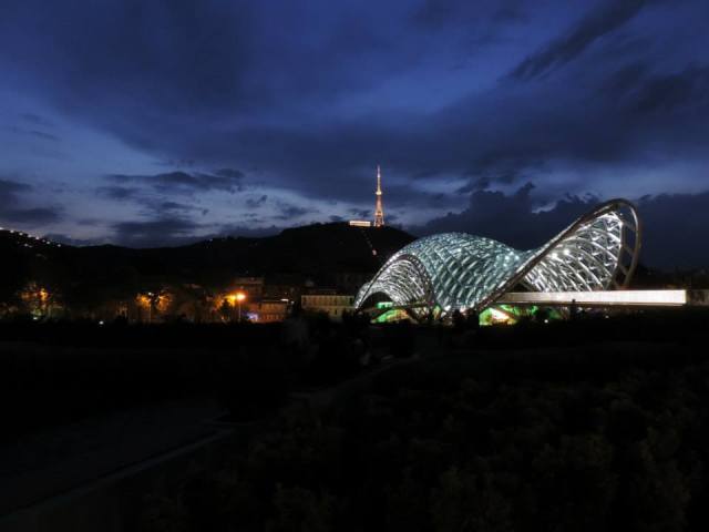 The Bridge of Peace viewed from Rike Park