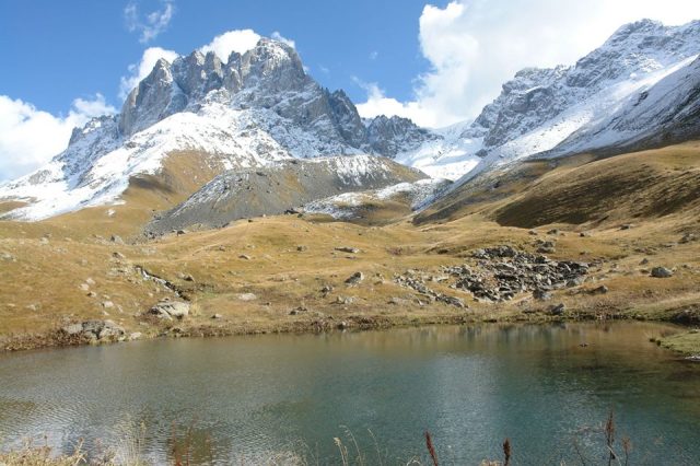 Chaukhi Mountains in Kazbegi National Park