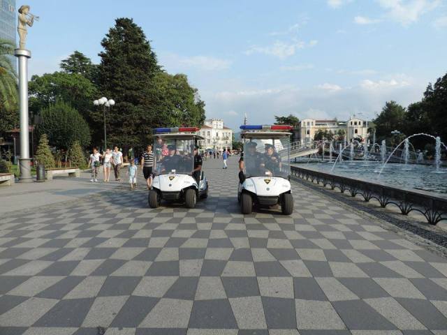 Electric Patrol Vehicles on Batumi Boulevard