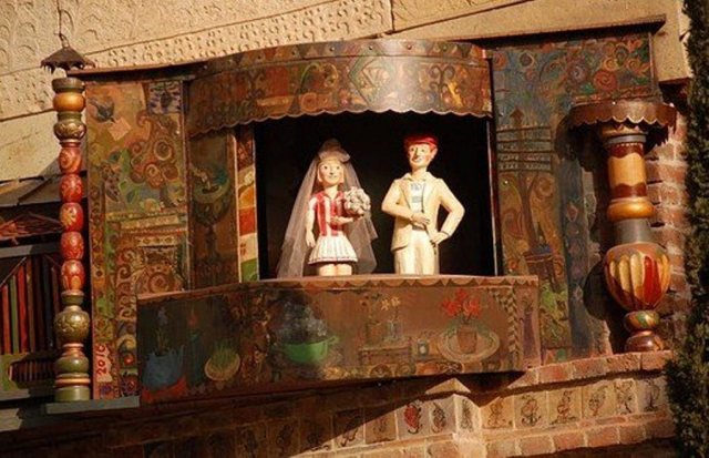 The circle of life automation at the Leaning Clock Tower in Tbilisi