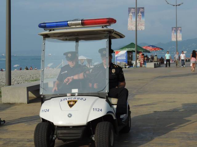 Patrolling the Batumi Boulevard