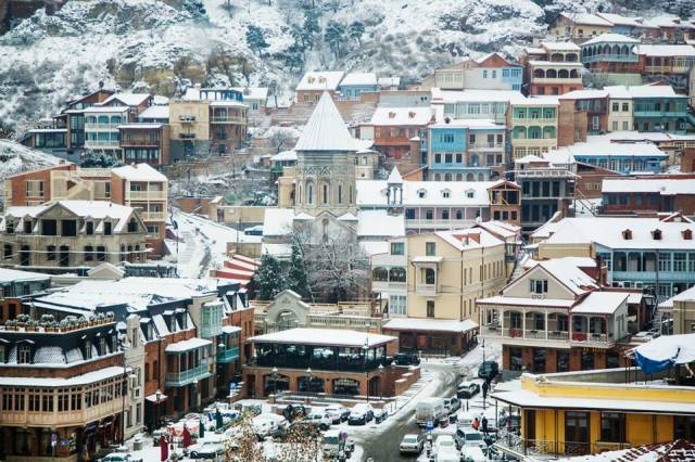 Tbilisi's Old Town in Winter