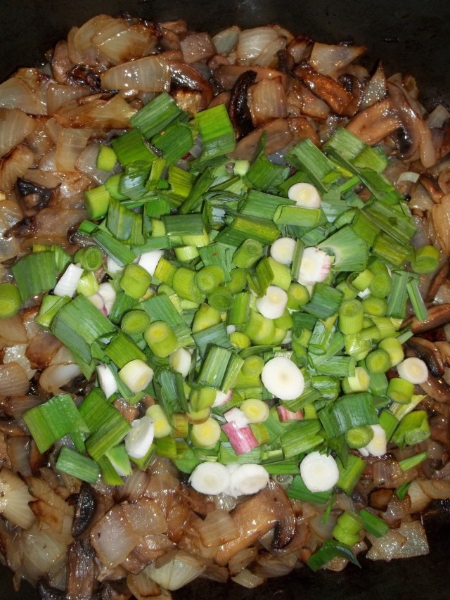 Adding Chopped Green Garlic - Copy