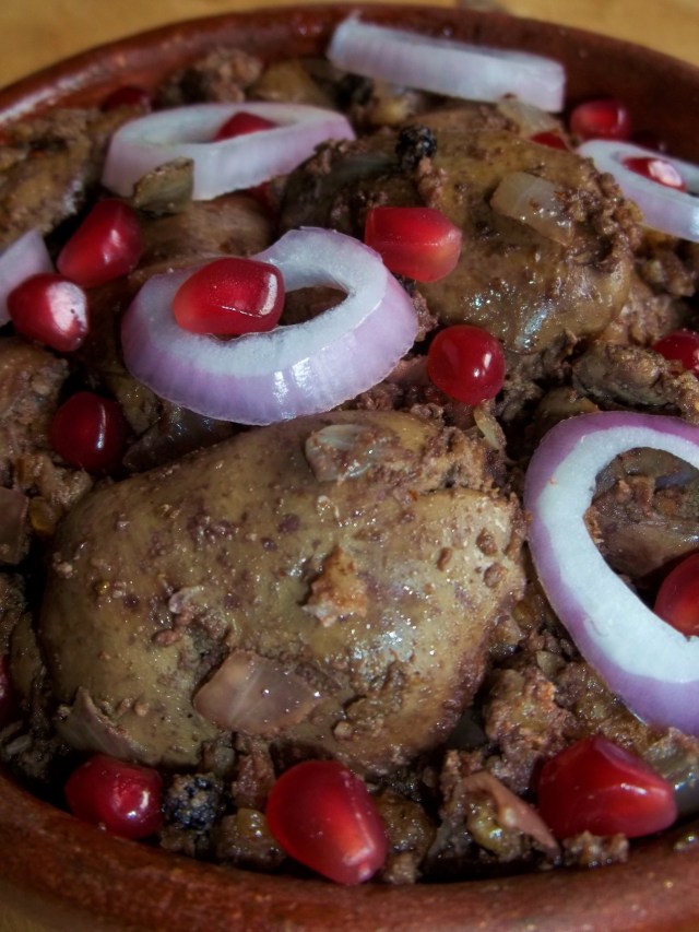 Chicken Liver with Walnuts ready for Serving - Copy
