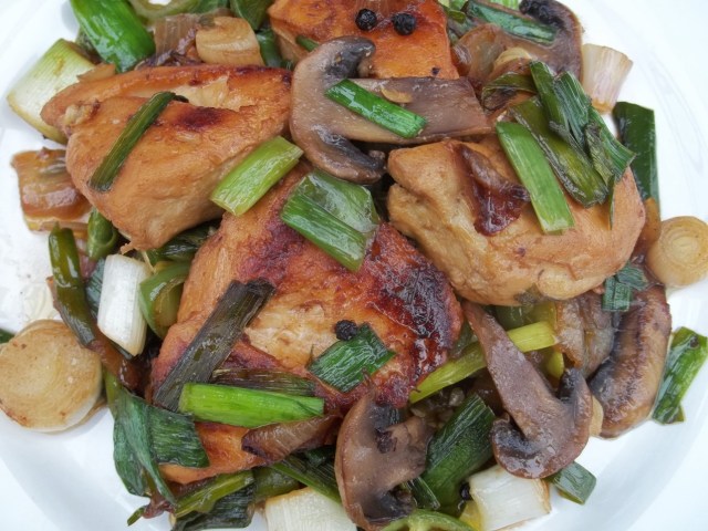 Chicken with Green Garlic - Copy
