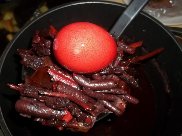 Dyed Egg with Madder Root - Copy