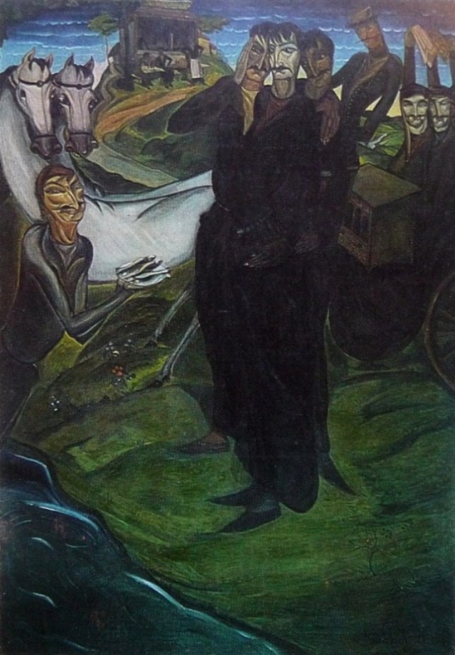 Fish Cockhali by Lado Gudiashvili,1920 