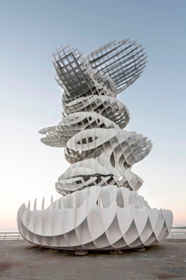 Lazika Pier Sculpture. Photo by Marcus Buck. www.marcusbuck.com