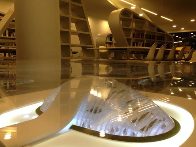 Model of the Georgian Parliament building in Kutaisi.