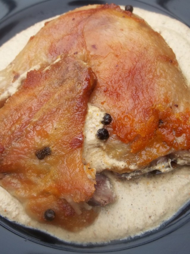 Chicken Tabaka with Hazelnut Sauce - Copy