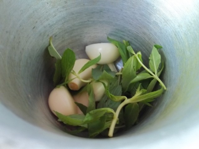 Crushing Garlic and Mint - Copy