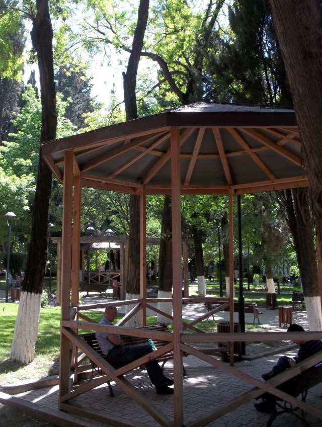 Gazebo in Djansug Kakhidze Park in Tbilisi