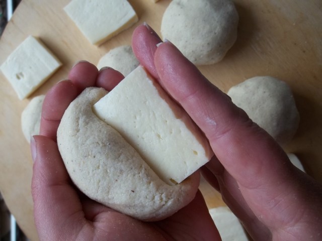 Inserting the cheese - Copy