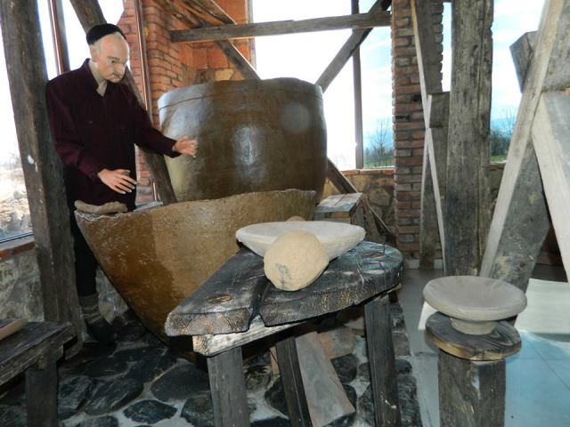 Making Qvevri exhibit at the Qvevri and Qvevri Wine Museum