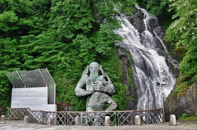 Statue of The Apostle Andrew the First-Called near Sarpi in Ajara.