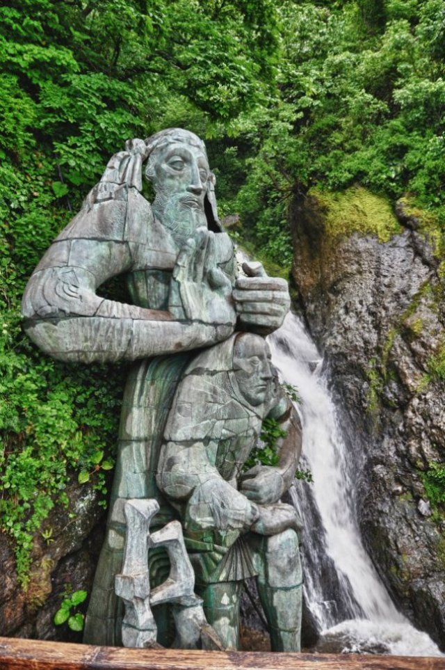 Statue of The Apostle Andrew the First-Called near Sarpi in Ajara.