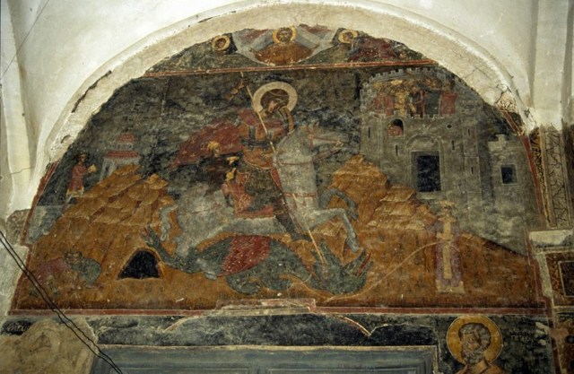 St Georgia mural in Alaverdi Cathedral