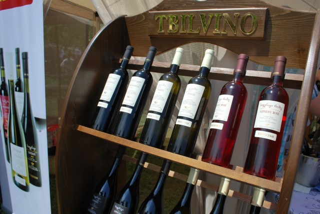 Wine display at the New Wine Festival in Tbilisi