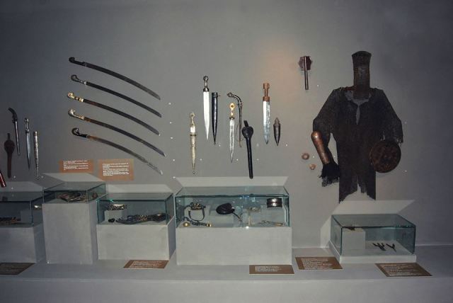 Georgian weapons at the Martvili Regional Museum 