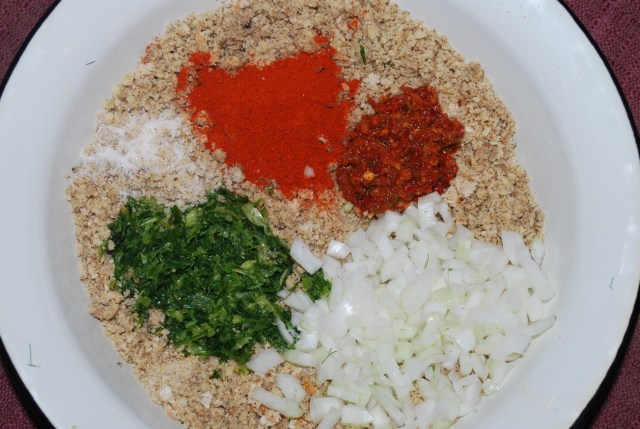 Nuts ajika and other ingredients - Copy