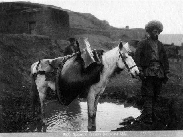 Water collector in 19th century Tiflis