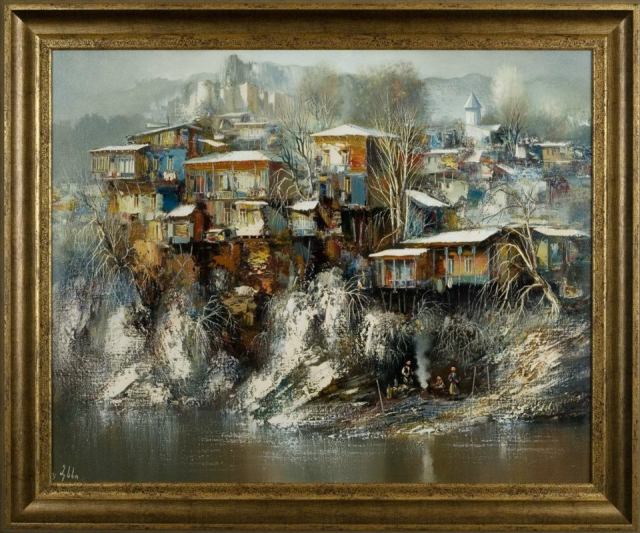 Painting of Old Tbilisi by Vaja Meskhi