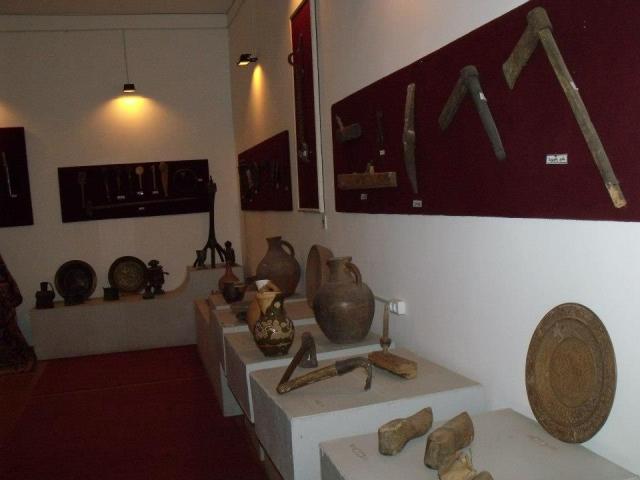 Exhibits at the Zhiuli Shartava Senaki Museum