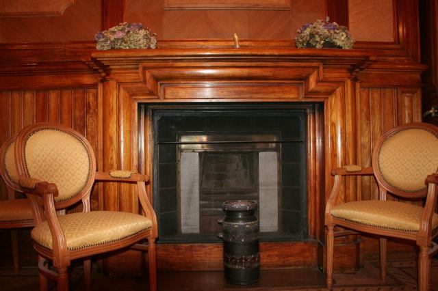 A fireplace in the Romanov Palace