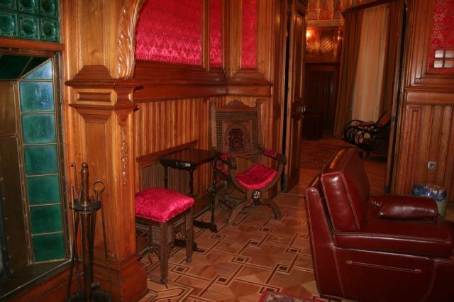 A wood panelled room in the Romanov Palace