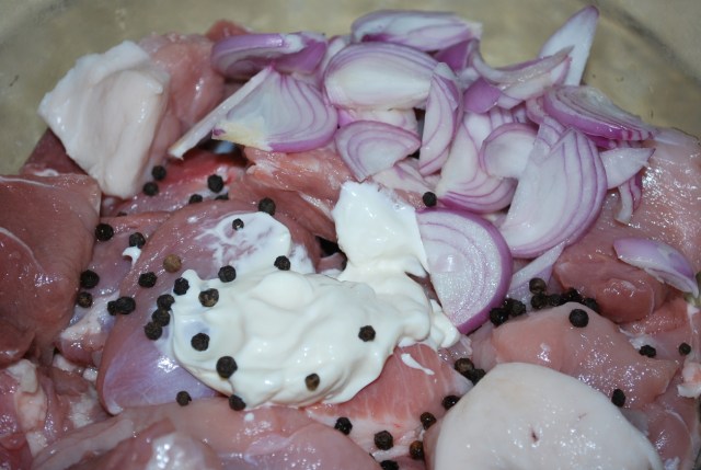 Adding Matsoni and Red Onions - Copy