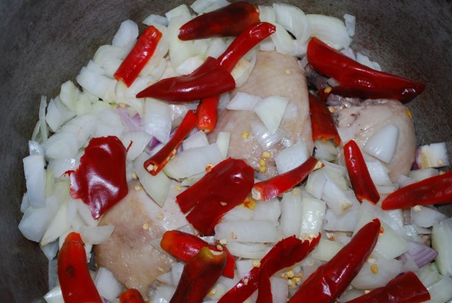 adding onion and peppers - Copy