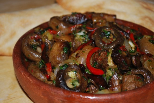 Beef with Mushrooms ready for Serving