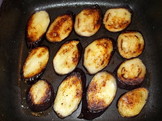 Frying Eggplant